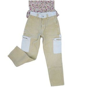 PacSun colorblock cargo straight leg jeans, size 23